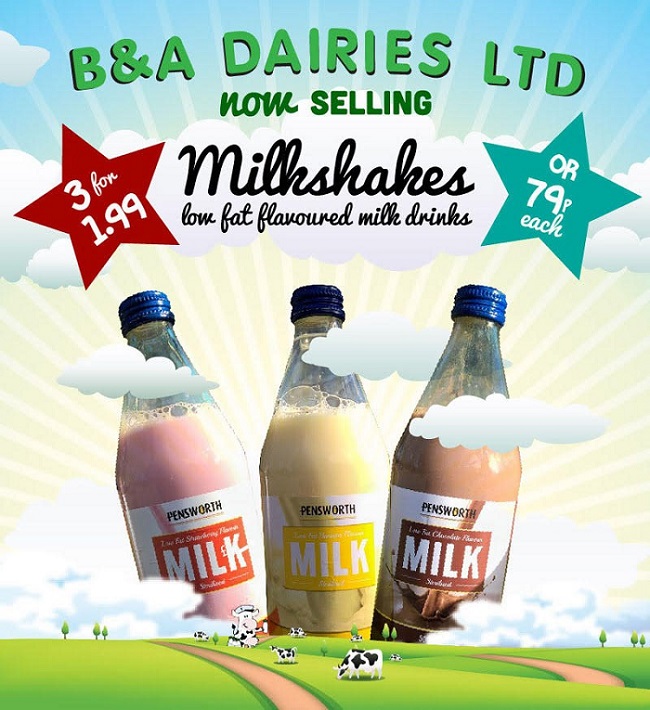 B&A Dairies Ltd Coventry milk and dairy deliveries Doorstep delivery